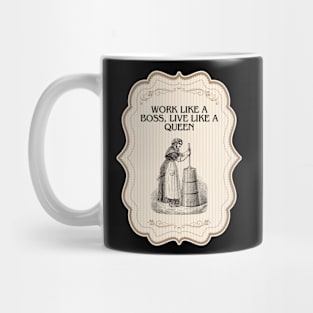 Vintage Working Woman Elegance Mug